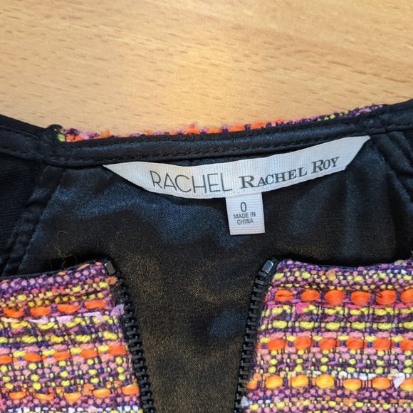 Orange Red Black Rachel Roy XS Bodycon Dress - Picture 5 of 8